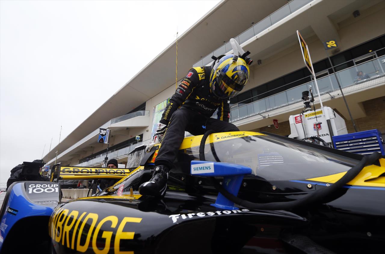 Zach Veach during the Open Test at Circuit of The Americas in Austin, TX -- Photo by: Jonathan Ferrey (Getty Images)